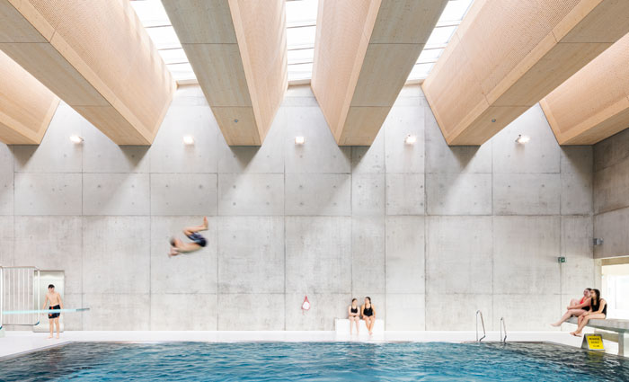 Main pool in the Romont Cultural and Sports Complex