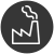 Industrial and warehousing icon