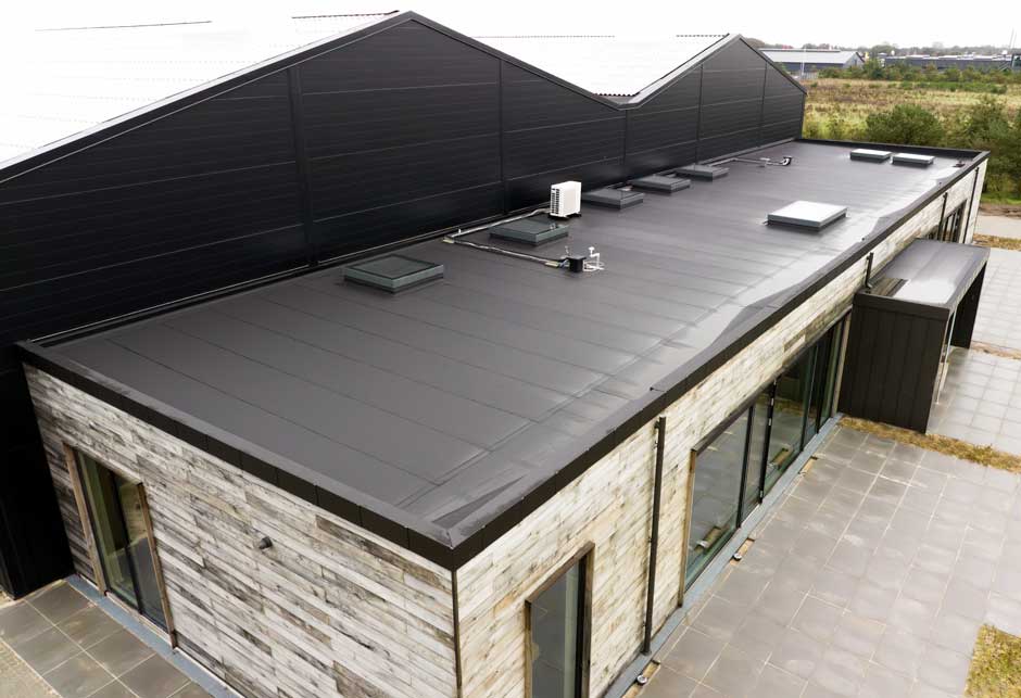 VELUX Modular Rooflights - Monolights on office roof
