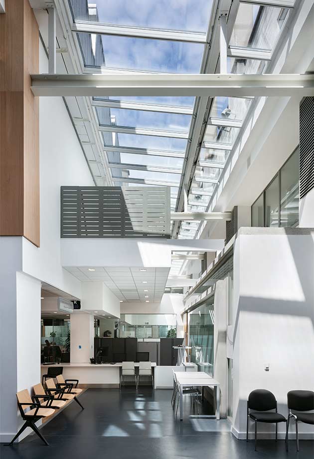 VELUX Step solution in the Civic Hub, Dún Laoghaire–Rathdown County Council building