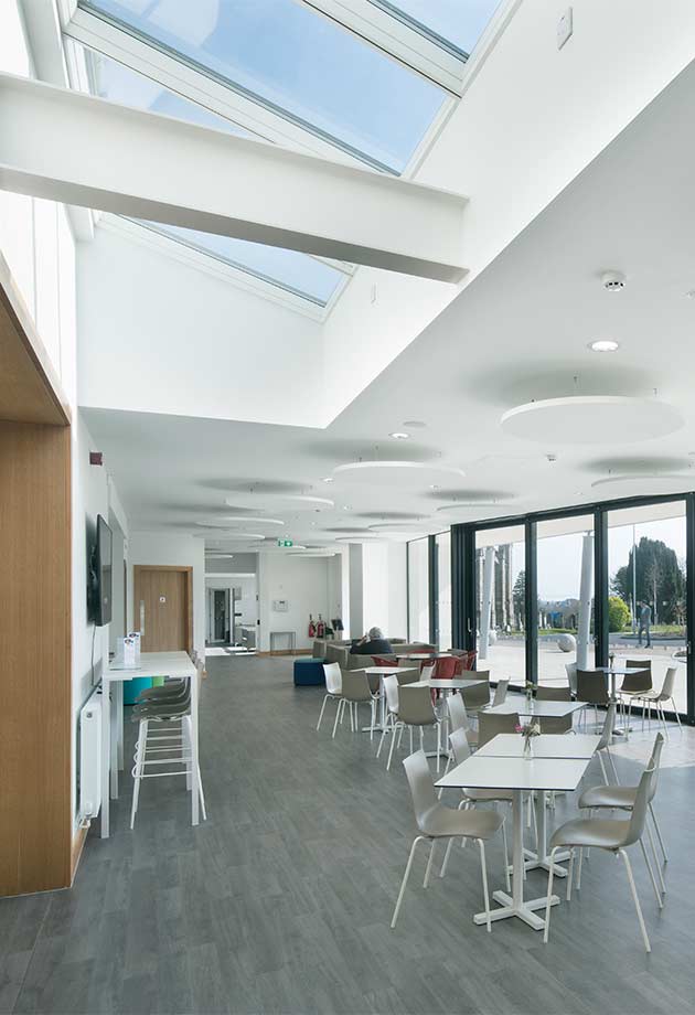 VELUX Wall-mounted rooflight solution at Kilternan Community Centre - Photographer Roger O'Sullivan