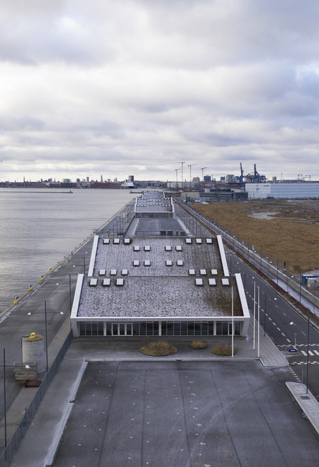 Tag på terminal i Nordhavn med ovenlys i polycarbonat